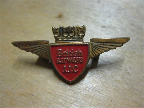 BRITISH AIRWAYS J.J.C. ENAMEL BADGE SOLD