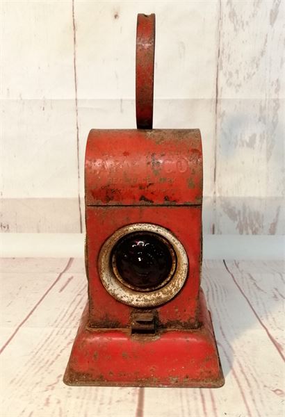 Vintage Red Kenyon's Paraffin Lantern