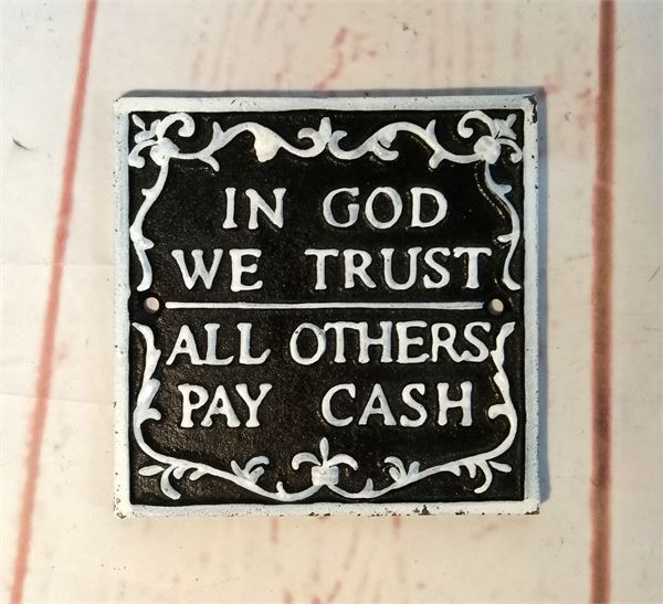 In God We Trust Wall Sign