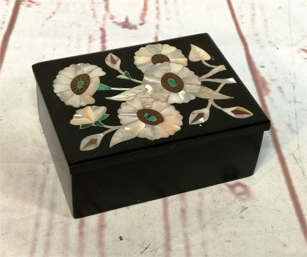 Slate & Mother of Pearl Inlaid Box