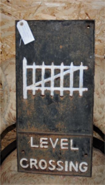 SOLD - Vintage Level Crossing Sign.