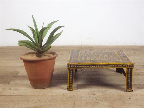 SOLD. More coming soon ...... Indian low metal painted table