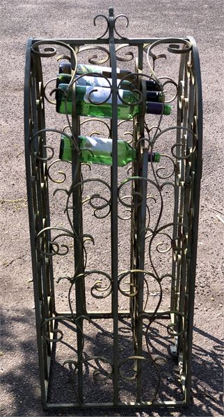 Ornate wine rack / cage storage for 35 bottles…