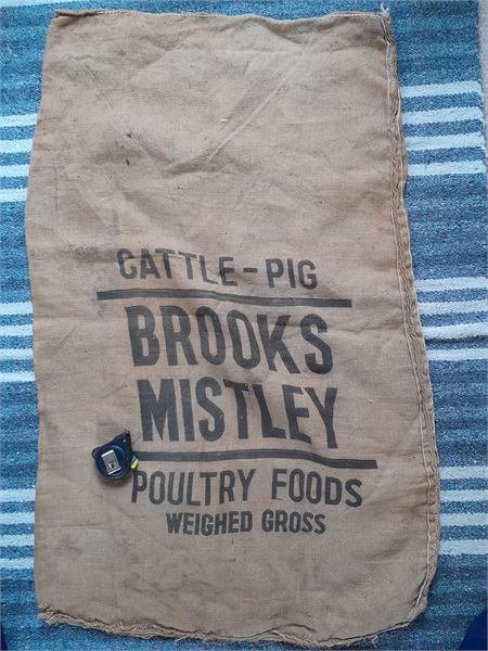 Old Brooks Mistley hessian sack
